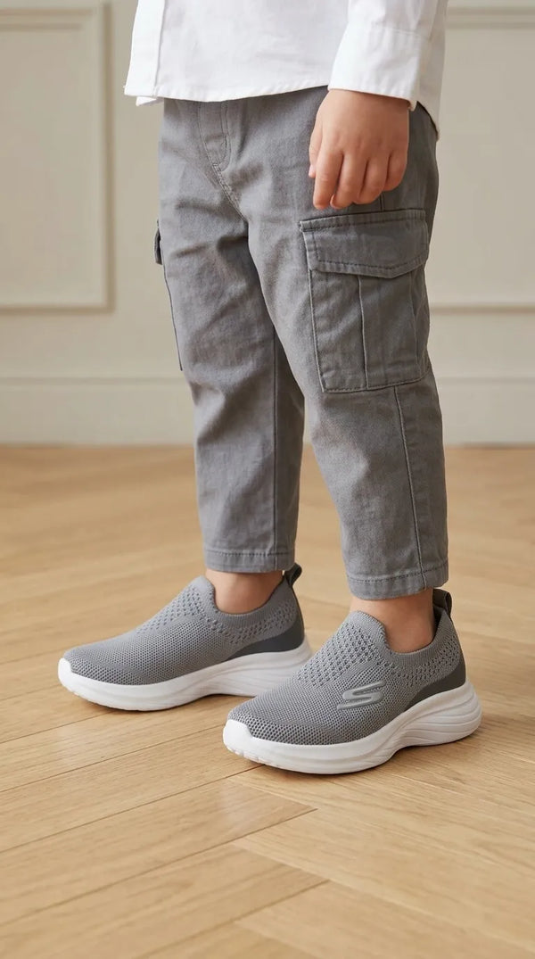 Boys Grey Casual Jogger KD8745
