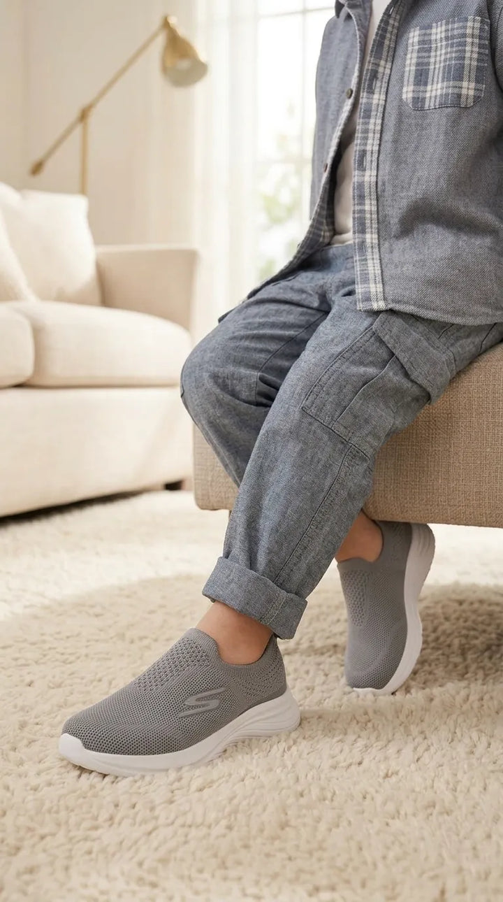 Boys Grey Casual Jogger KD8746