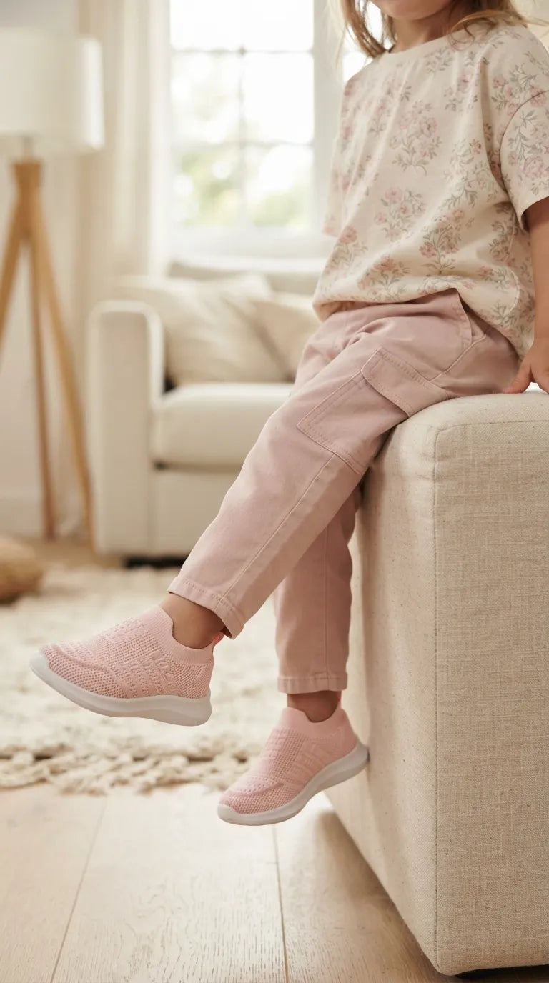 Girls Pink Casual Jogger KD8747