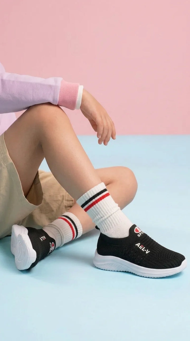 Girls Black Casual Jogger KD8757