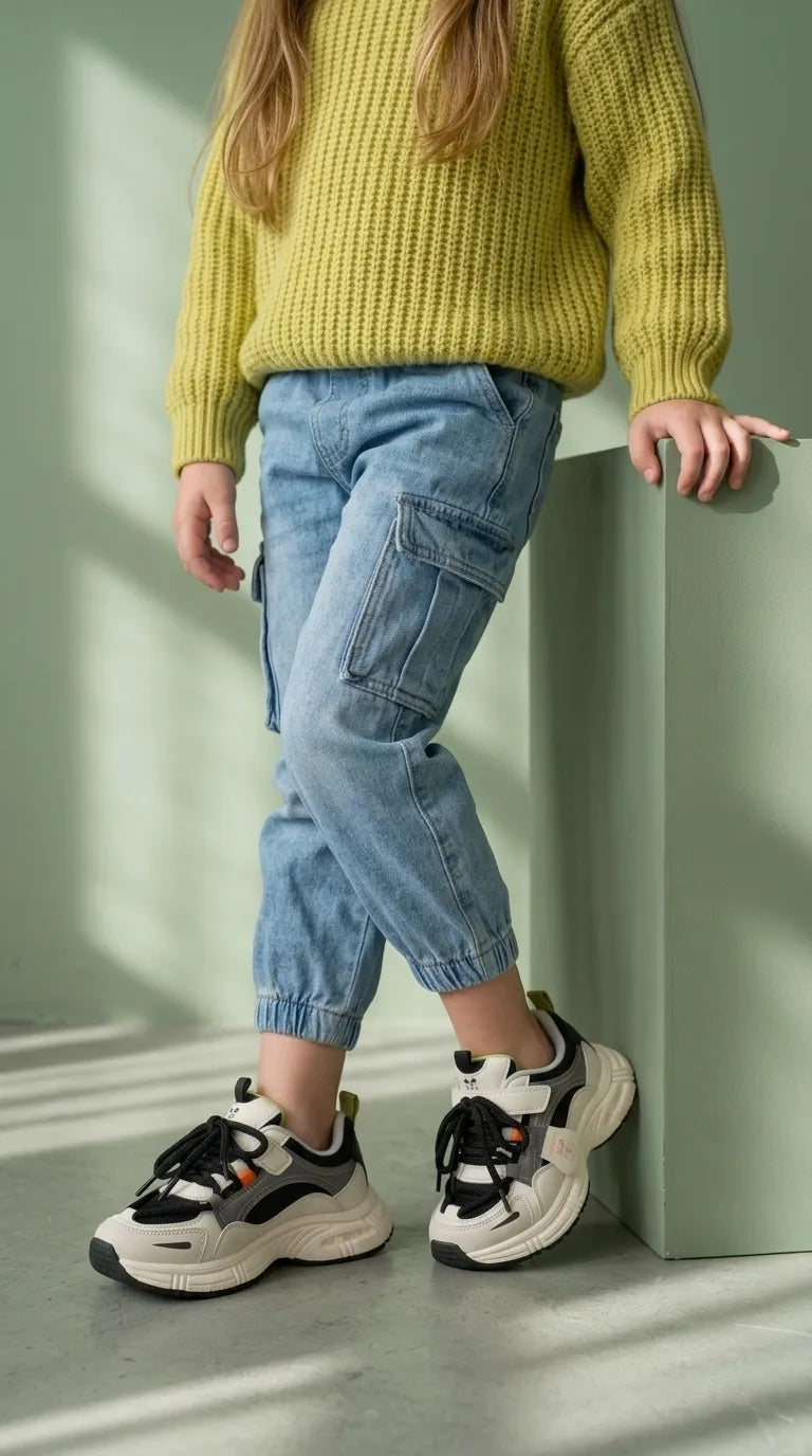 Boys Black Casual Jogger KD8766