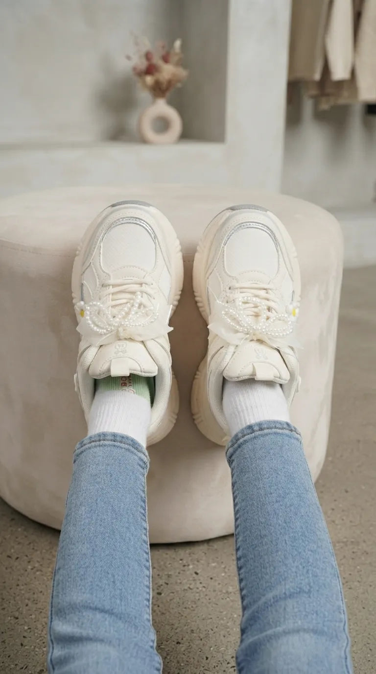 Girls White Casual Jogger KD8771