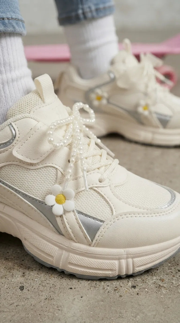 Girls White Casual Jogger KD8771