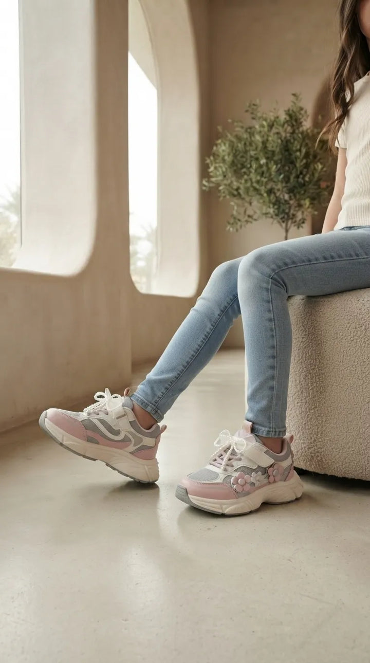 Girls Pink Casual Jogger KD8771