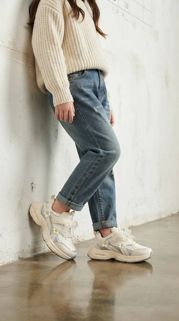 Girls White Casual Jogger KD8772