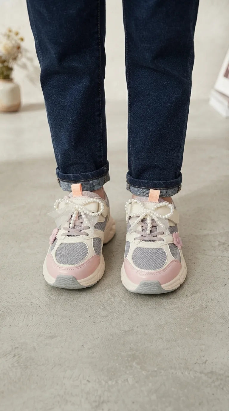 Girls Pink Casual Jogger KD8772