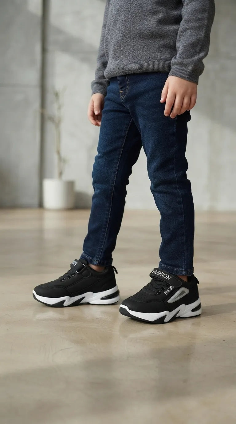 Boys Black Casual Jogger KD8773