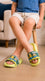Boys Green Casual Flip Flop KD8790