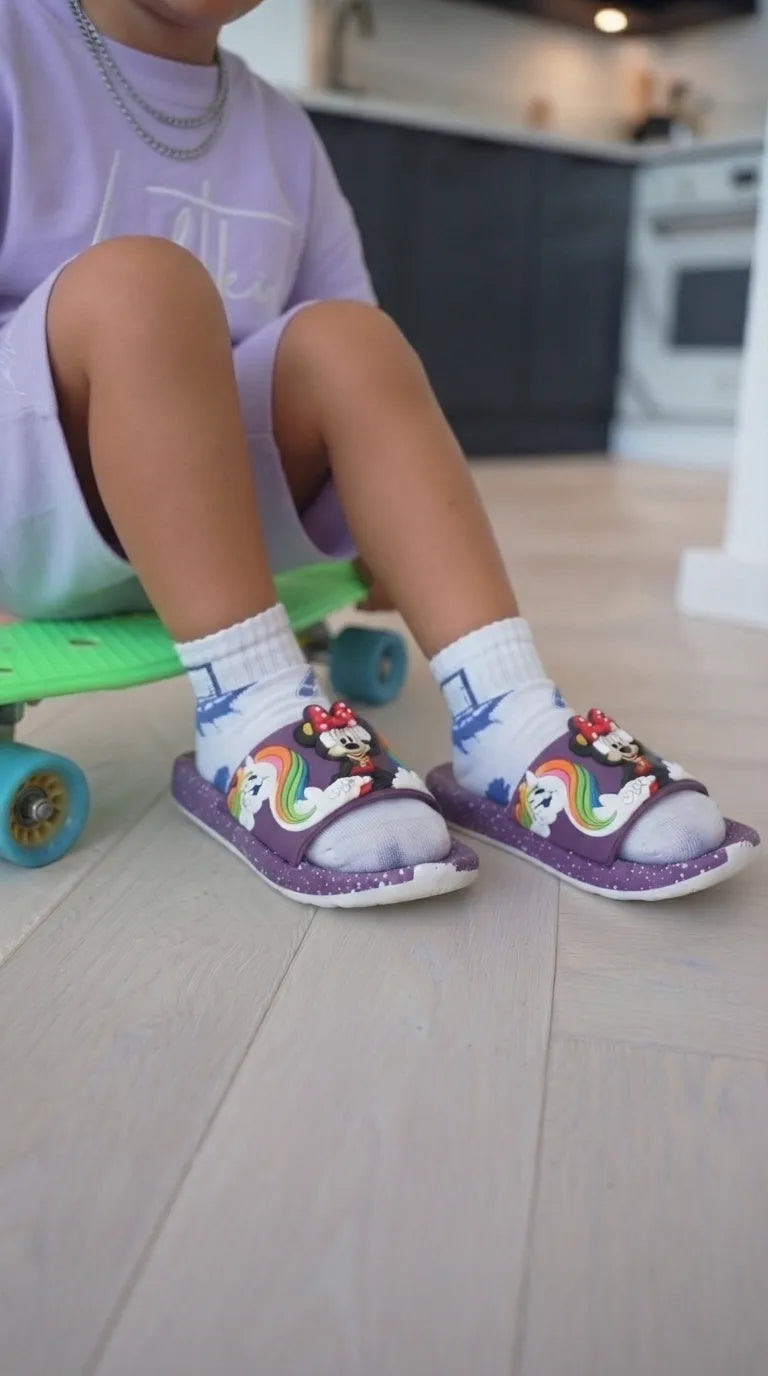 Boys Purple Casual Flip Flop KD8792