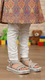 Girls Silver Fancy Sandal KD9838