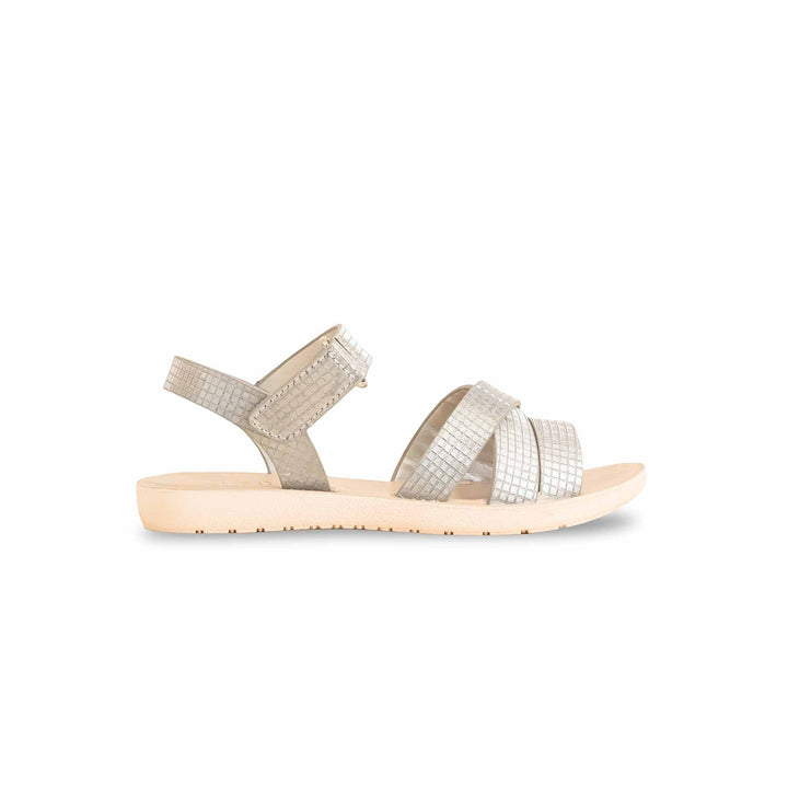 Girls Silver Casual Sandal KD9842