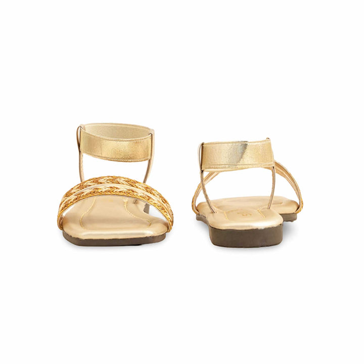 Girls Golden Casual Sandal KD9845