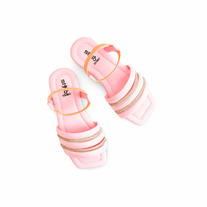 Girls Pink Formal Sandal KD9847