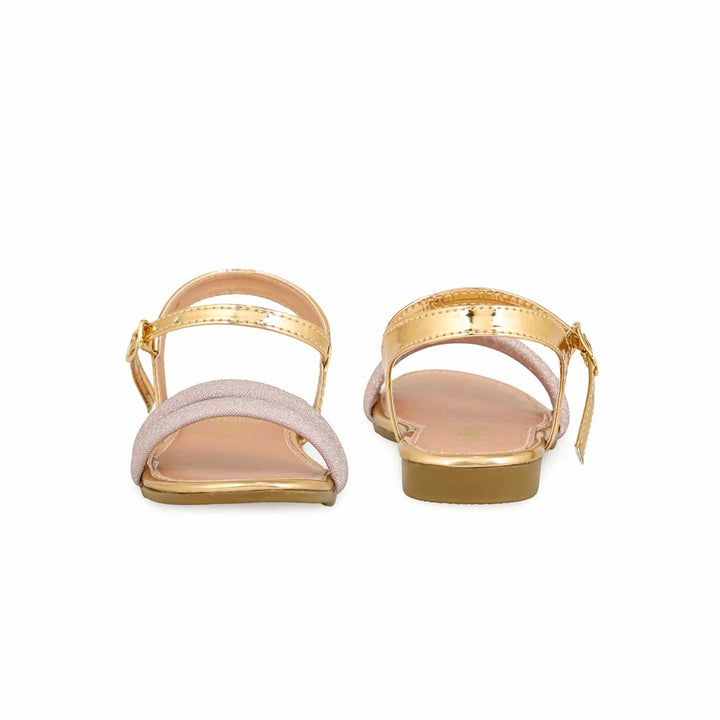 Girls Peach Fancy Sandal KD9849