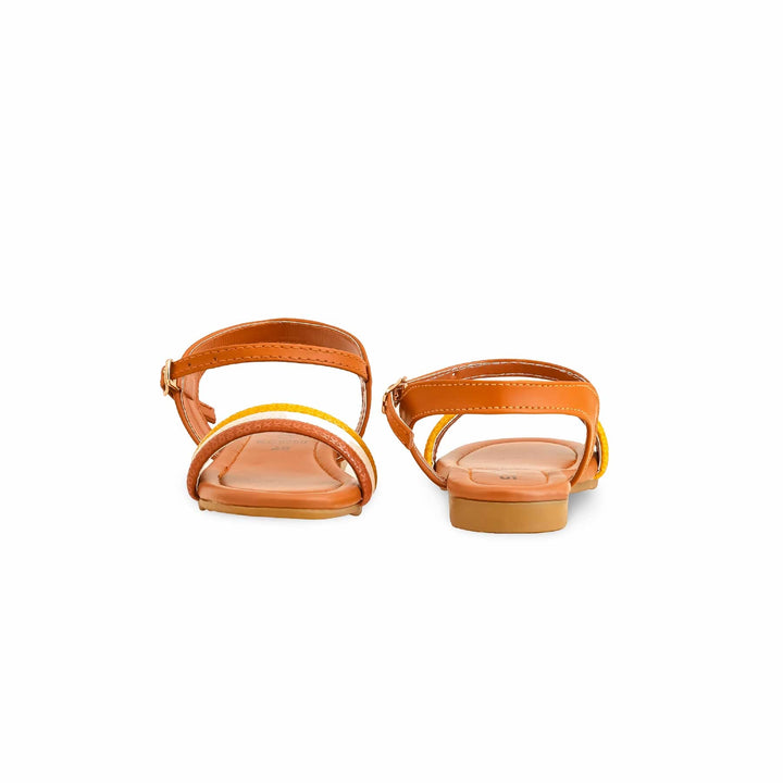 Girls Brown Casual Sandal KD9850