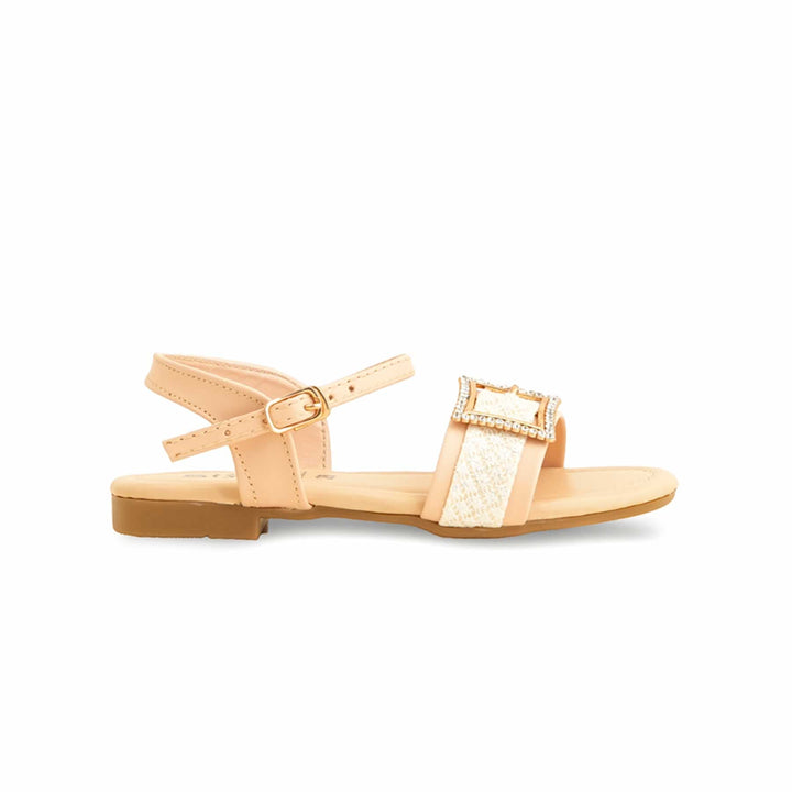 Girls Golden Formal Sandal KD9853