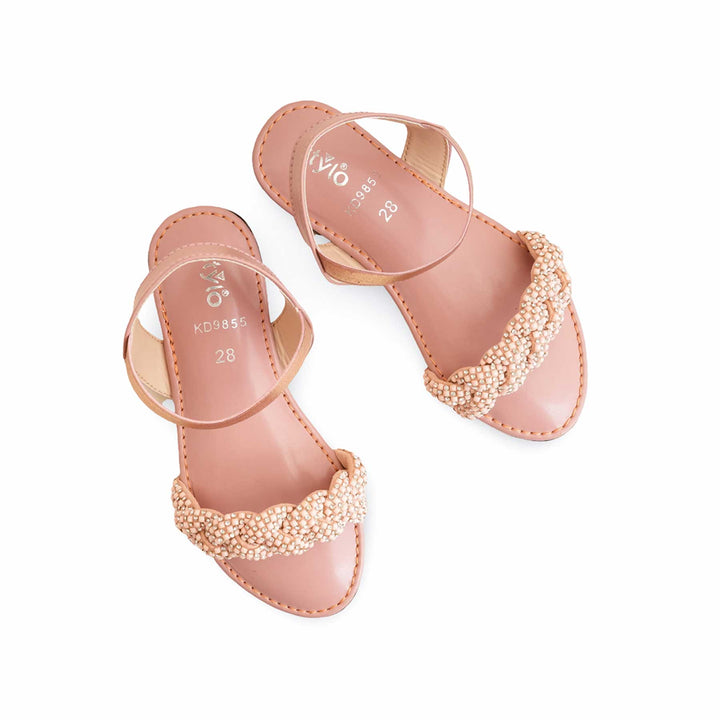 Girls Pink Formal Sandal KD9855
