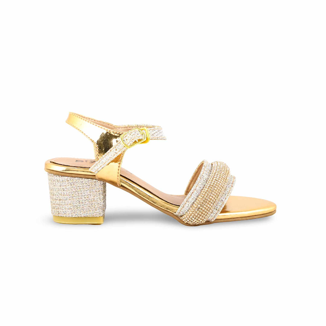 Girls Peach Fancy Sandal KD9860
