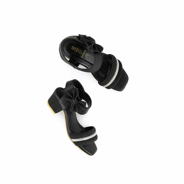 Girls Black Formal Sandal KD9879