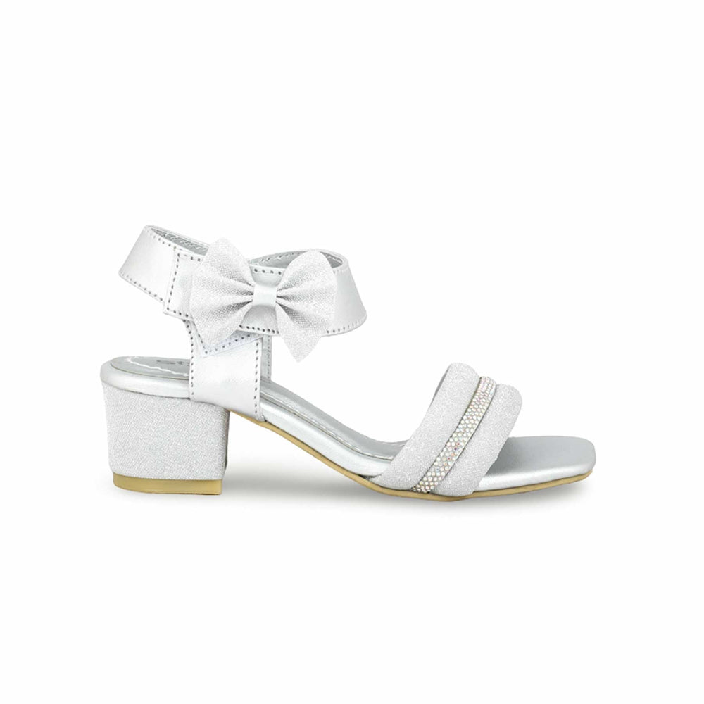 Girls Silver Formal Sandal KD9879