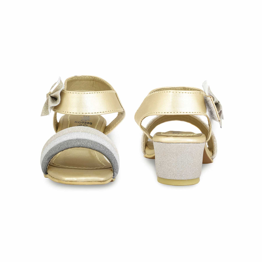Girls Golden Formal Sandal KD9880