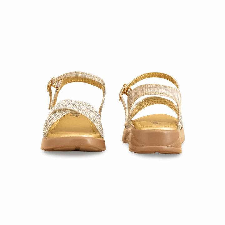 Girls Golden Formal Sandal KD9884