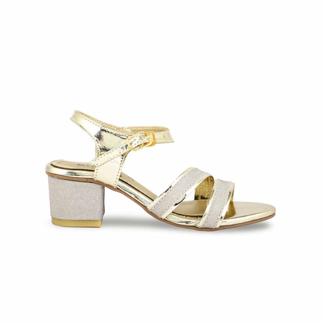 Girls Golden Formal Sandal KD9886
