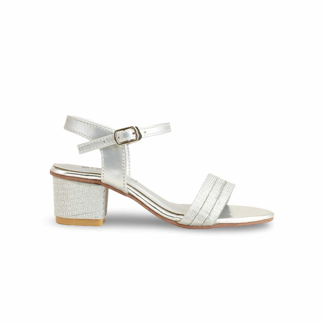 Girls Silver Formal Sandal KD9887