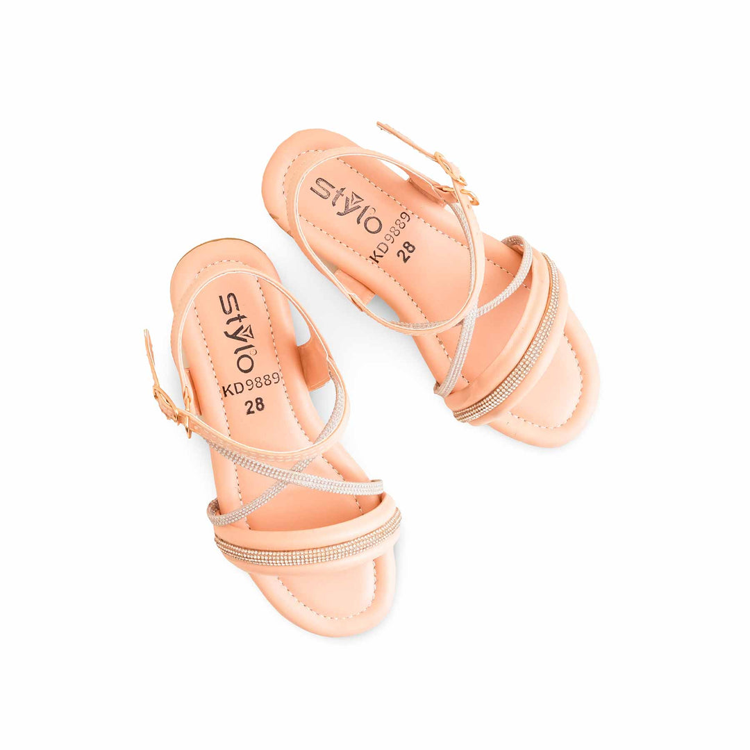 Girls Pink Formal Sandal KD9889