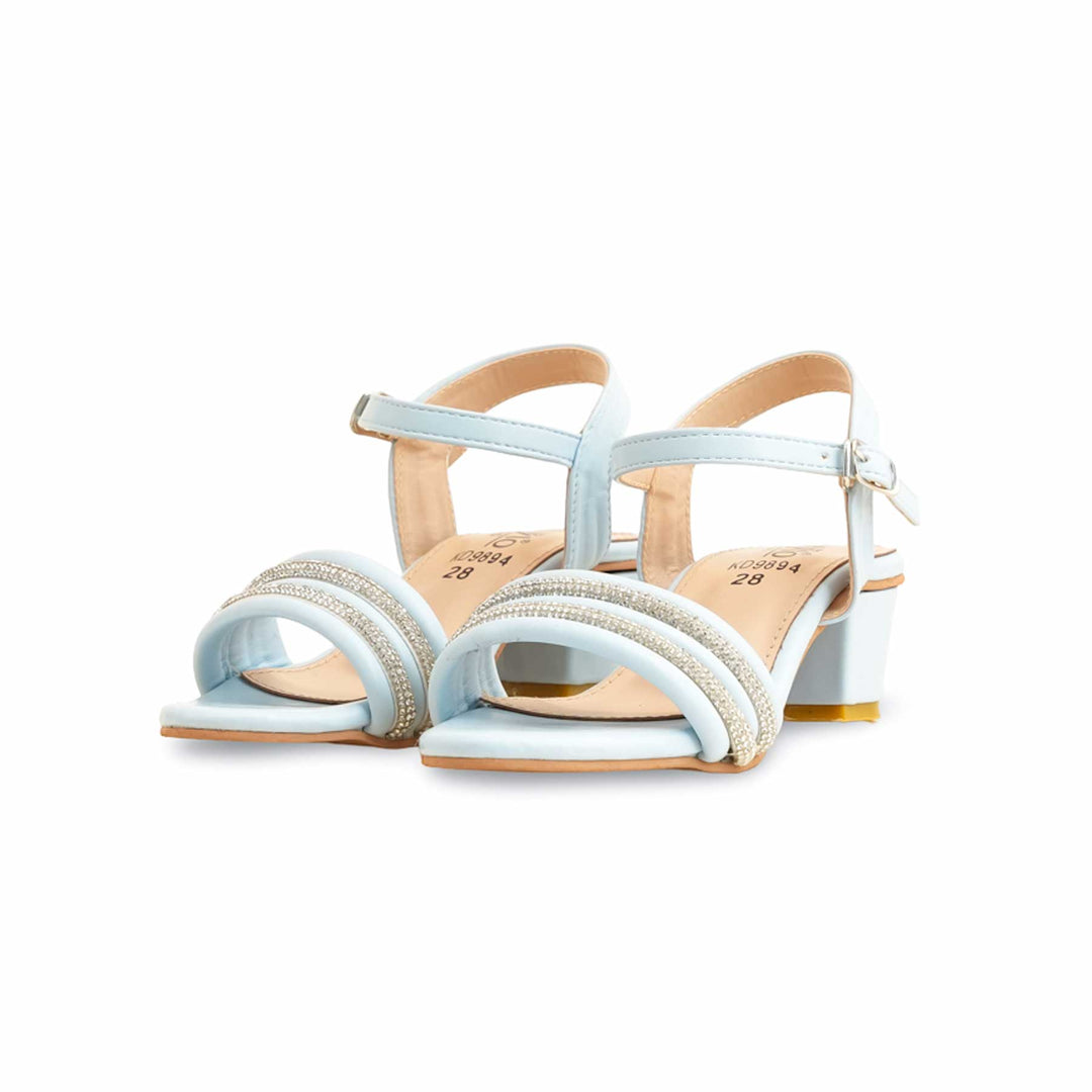 Girls Sky Blue Formal Sandal KD9894