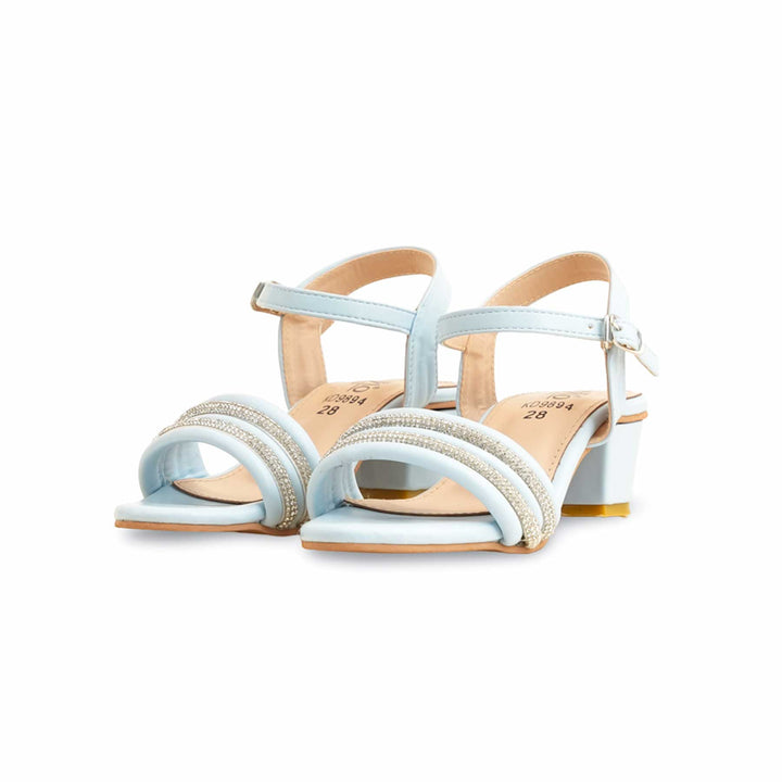 Girls Sky Blue Formal Sandal KD9894