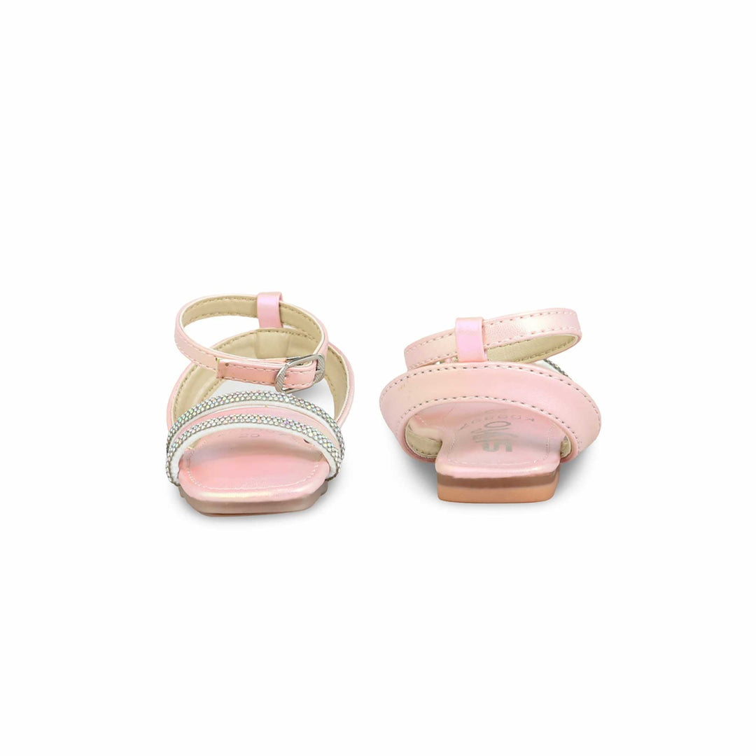 Girls Pink Fancy Sandal KD9897