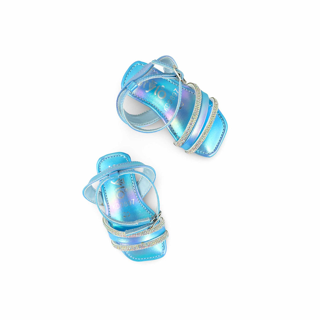 Girls Sky Blue Fancy Sandal KD9897