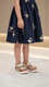 Girls Golden Casual Sandal KD9911