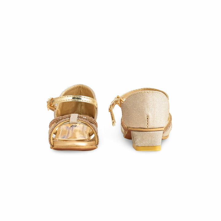 Girls Golden Fancy Sandal KD9914