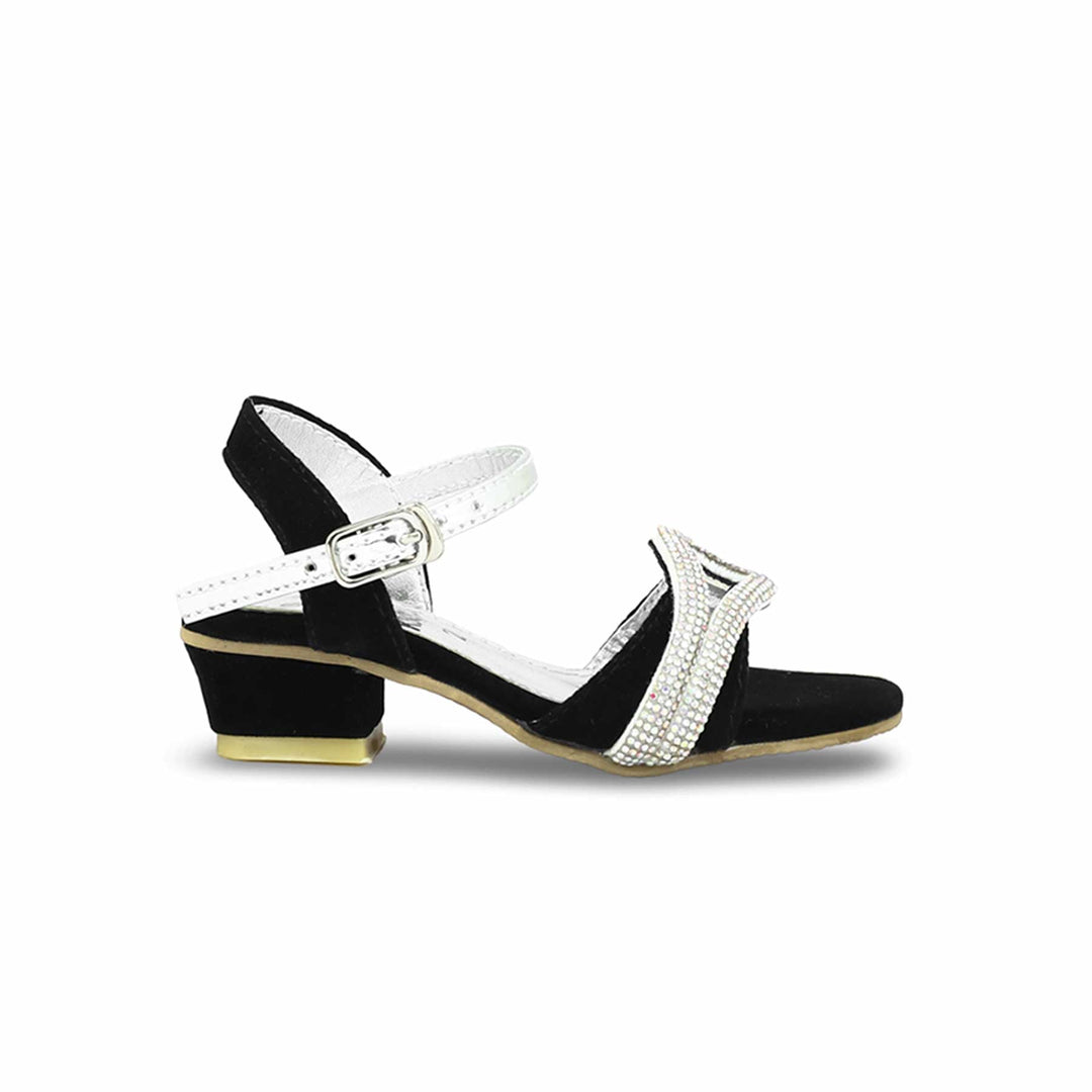 Girls Black Fancy Sandal KD9915