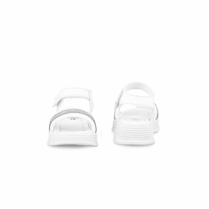 Girls White Formal Sandal KD9920