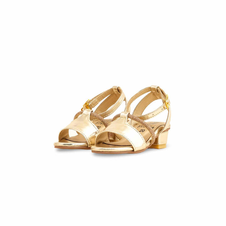 Girls Golden Fancy Sandal KD9924
