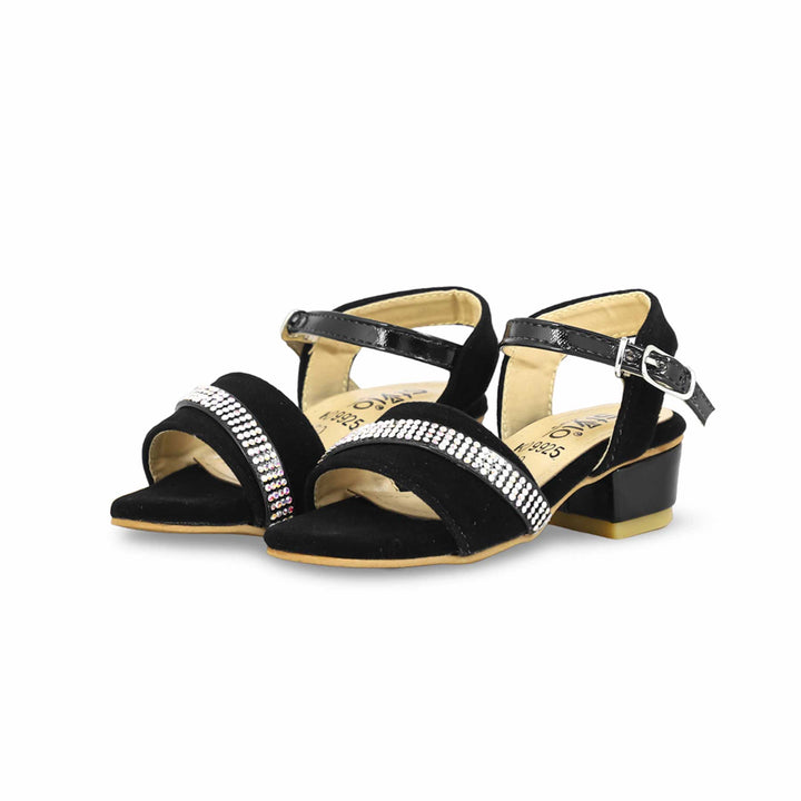 Girls Black Formal Sandal KD9925