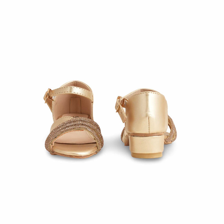Girls Golden Formal Sandal KD9926