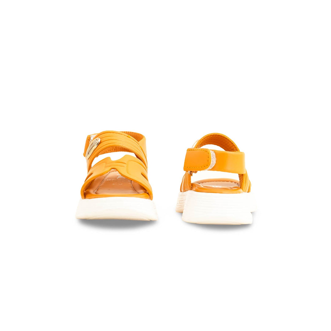 Girls Yellow Formal Sandal KD9932