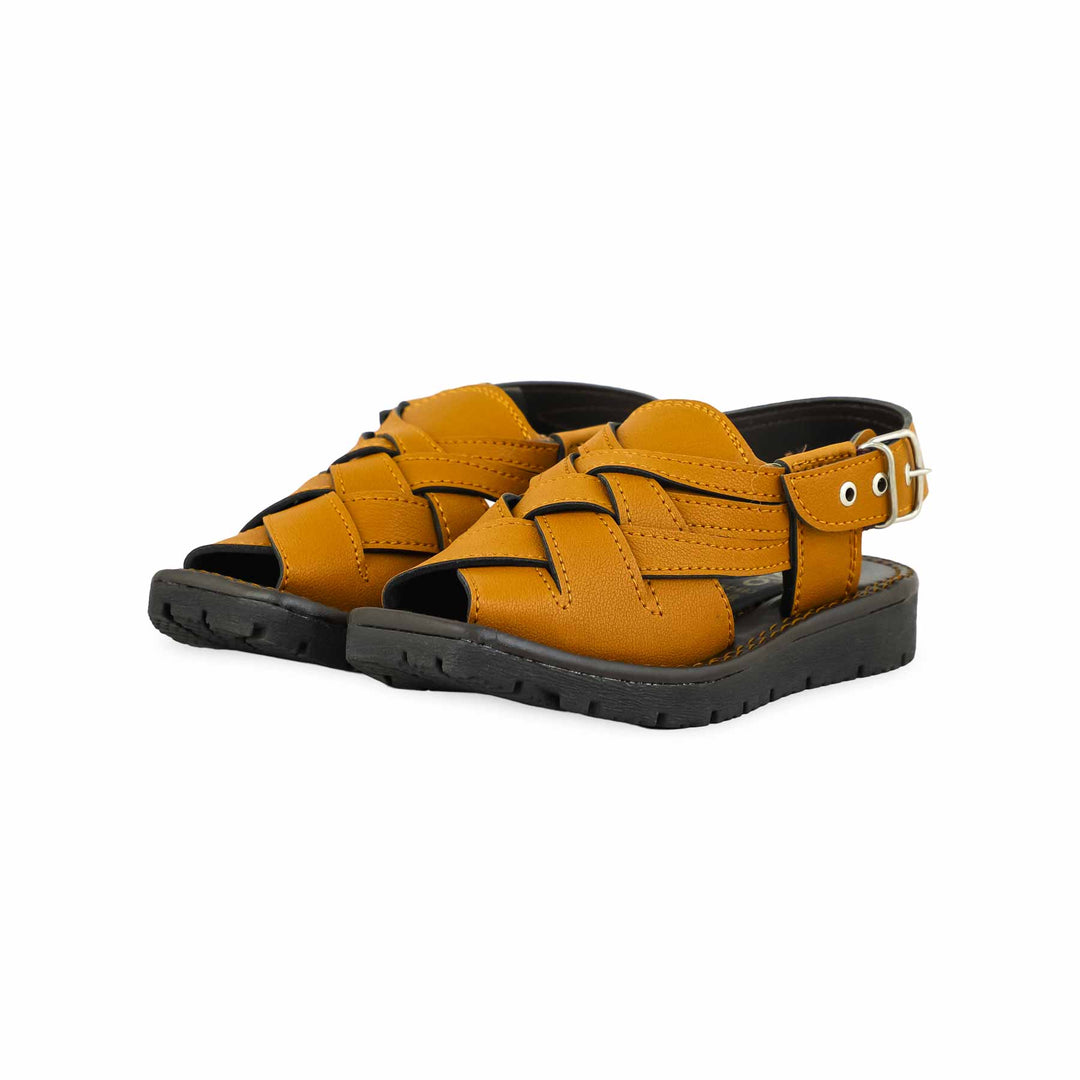 Boys Mustard Peshawari Chappal KD9934