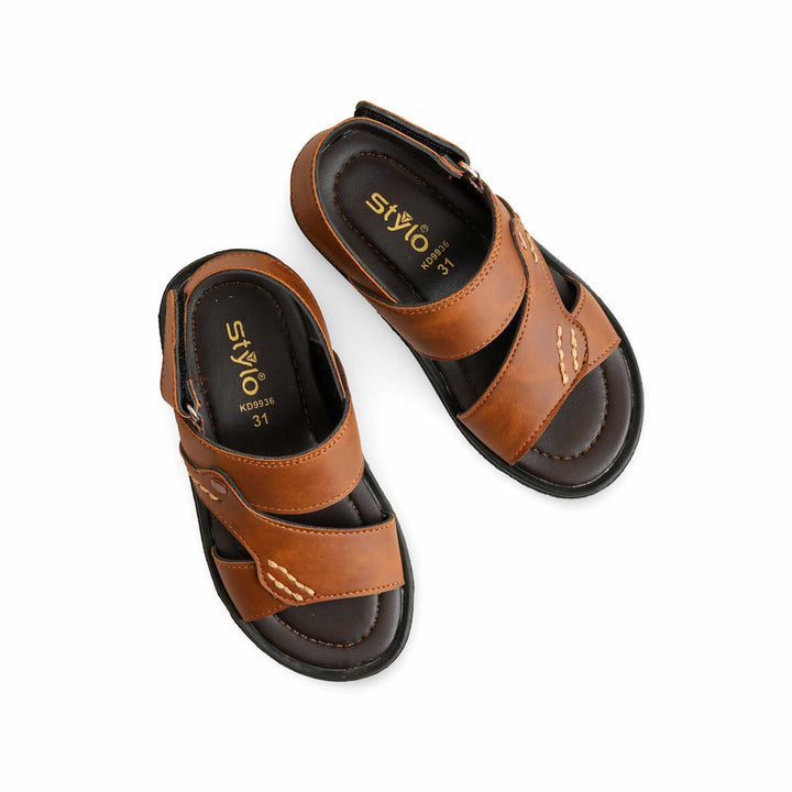 Boys Brown Formal Sandal KD9936