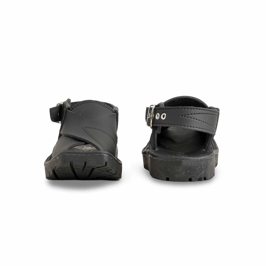 Boys Black Peshawari Chappal KD9947