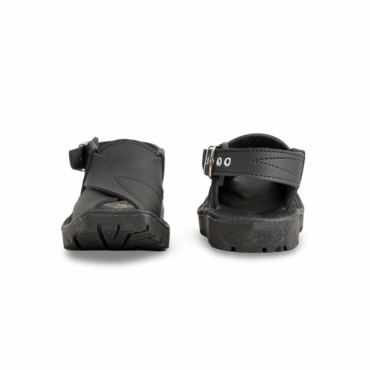 Boys Black Peshawari Chappal KD9947