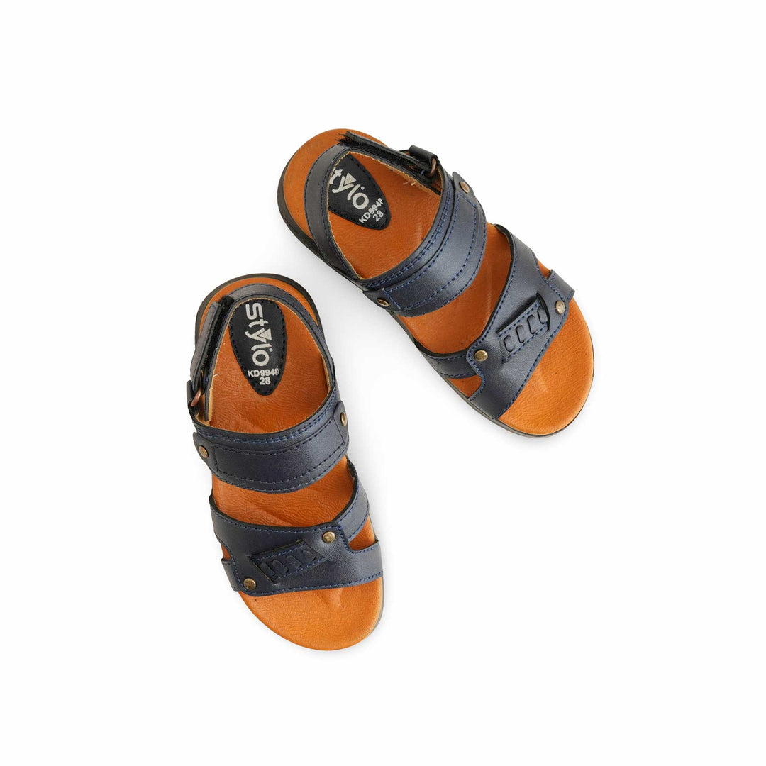 Boys Navy Formal Sandal KD9948