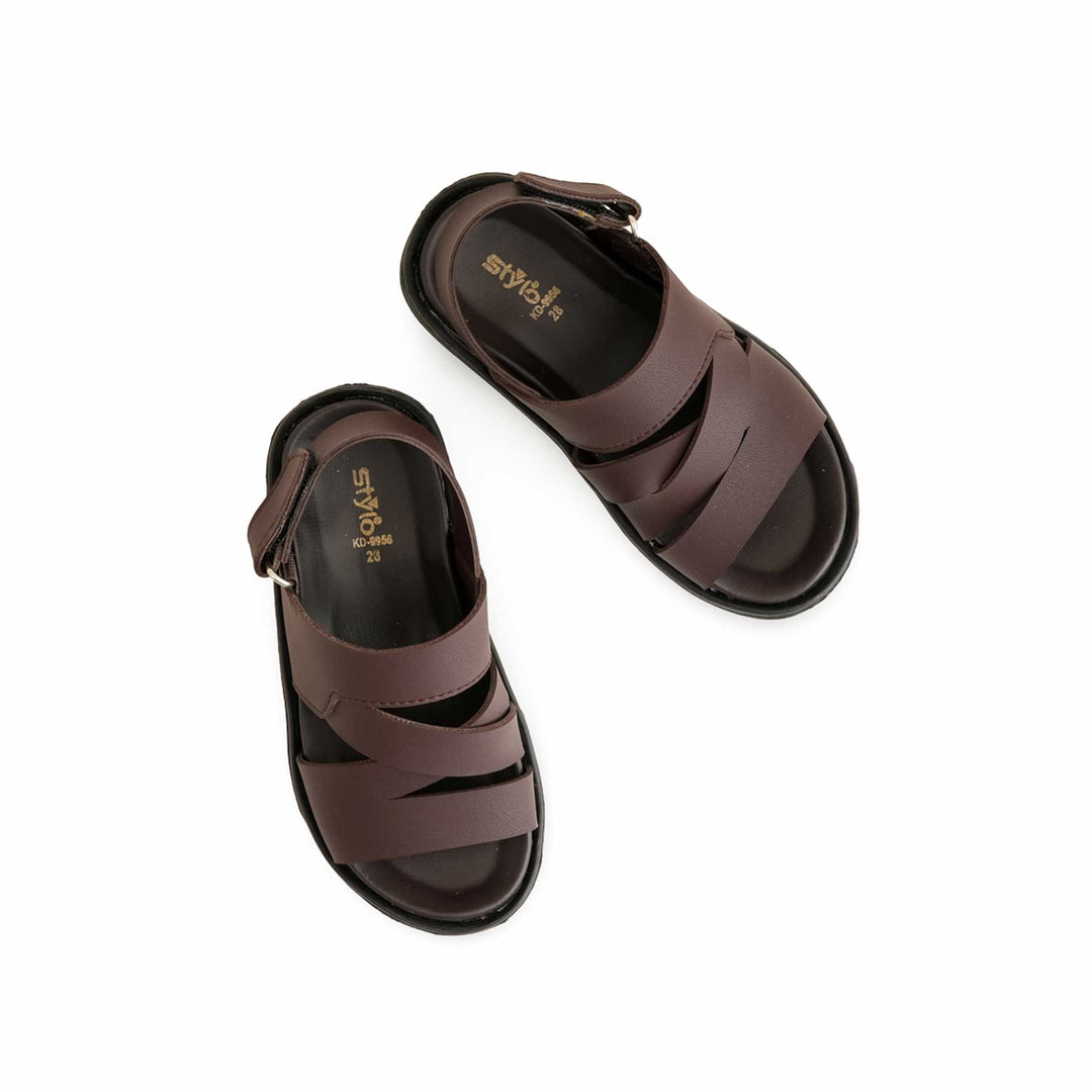 Boys Coffee Formal Sandal KD9956