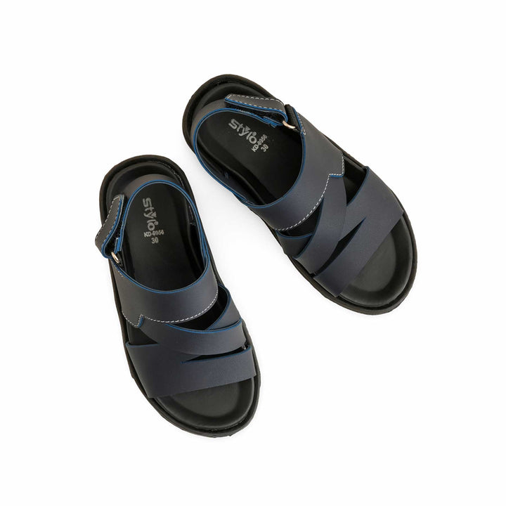 Boys Navy Formal Sandal KD9956