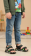Boys Black Casual Sandal KD9976
