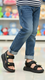 Boys Black Casual Sandal KD9995